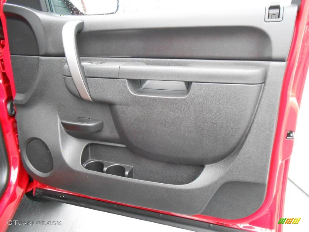 2011 GMC Sierra 1500 SLE Crew Cab 4x4 Ebony Door Panel Photo #77102432