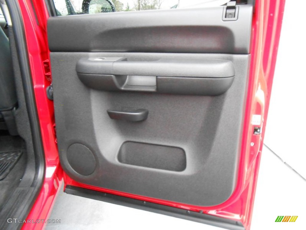 2011 GMC Sierra 1500 SLE Crew Cab 4x4 Ebony Door Panel Photo #77102468