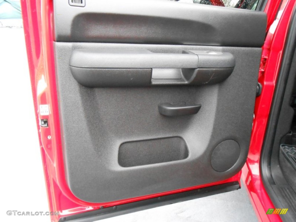 2011 GMC Sierra 1500 SLE Crew Cab 4x4 Ebony Door Panel Photo #77102495
