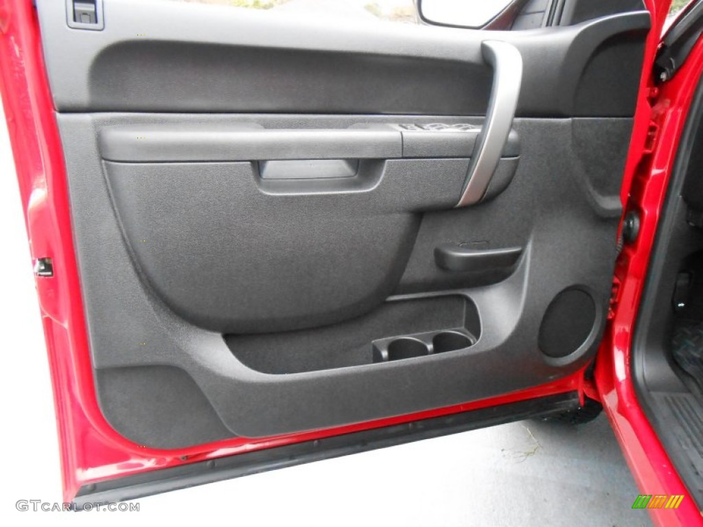 2011 GMC Sierra 1500 SLE Crew Cab 4x4 Ebony Door Panel Photo #77102522