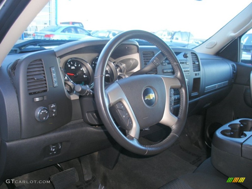 2012 Chevrolet Silverado 3500HD LT Crew Cab 4x4 Ebony Dashboard Photo #77102543
