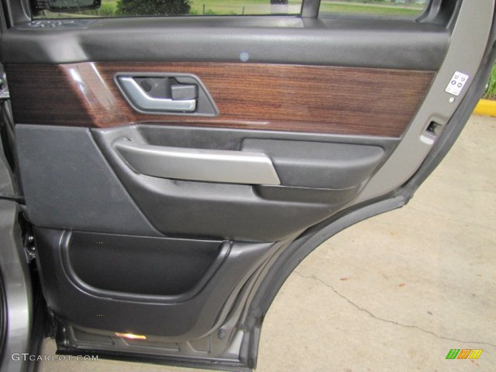 2009 Land Rover Range Rover Sport Supercharged Ebony/Ebony Door Panel Photo #77102790