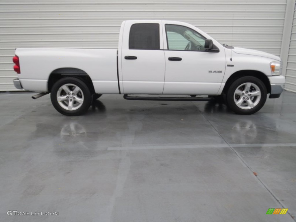 2008 Ram 1500 Lone Star Edition Quad Cab - Bright White / Khaki photo #2