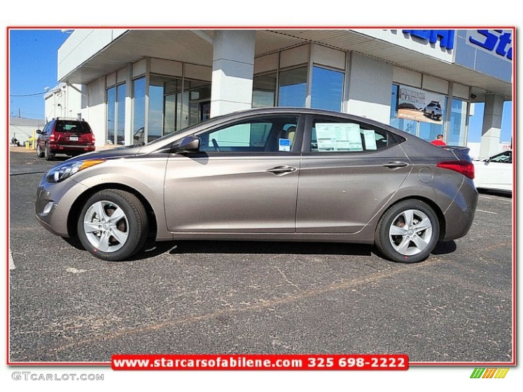 2013 Elantra GLS - Desert Bronze / Beige photo #2