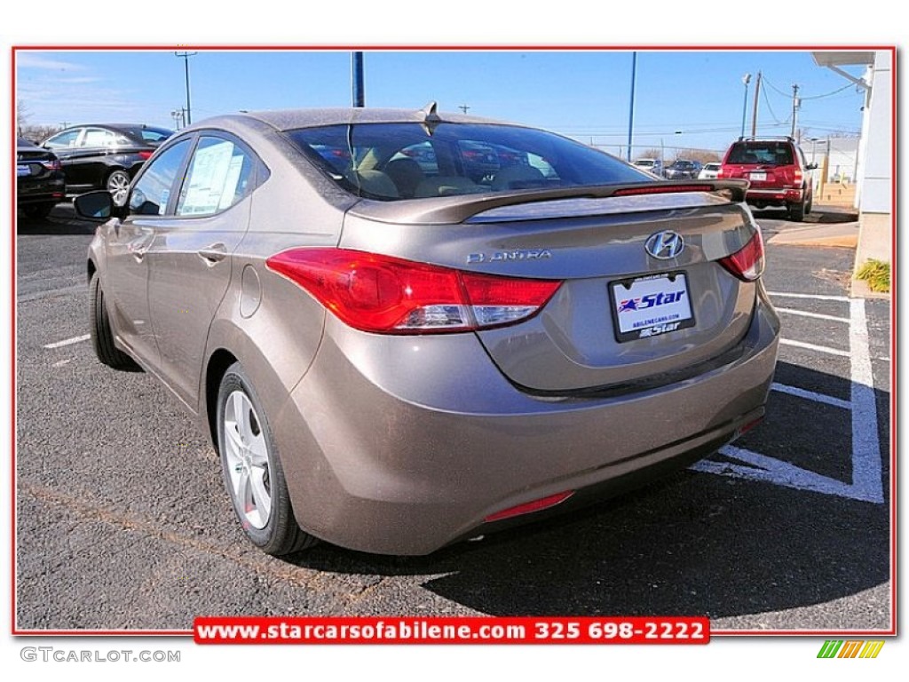 2013 Elantra GLS - Desert Bronze / Beige photo #3