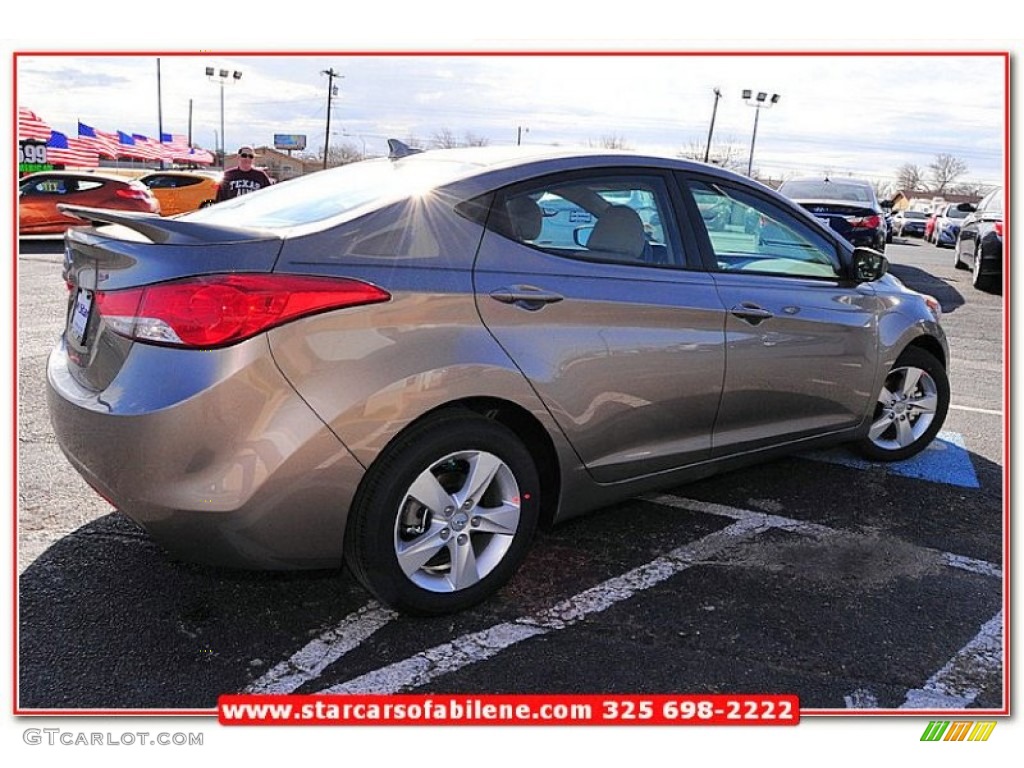 2013 Elantra GLS - Desert Bronze / Beige photo #6