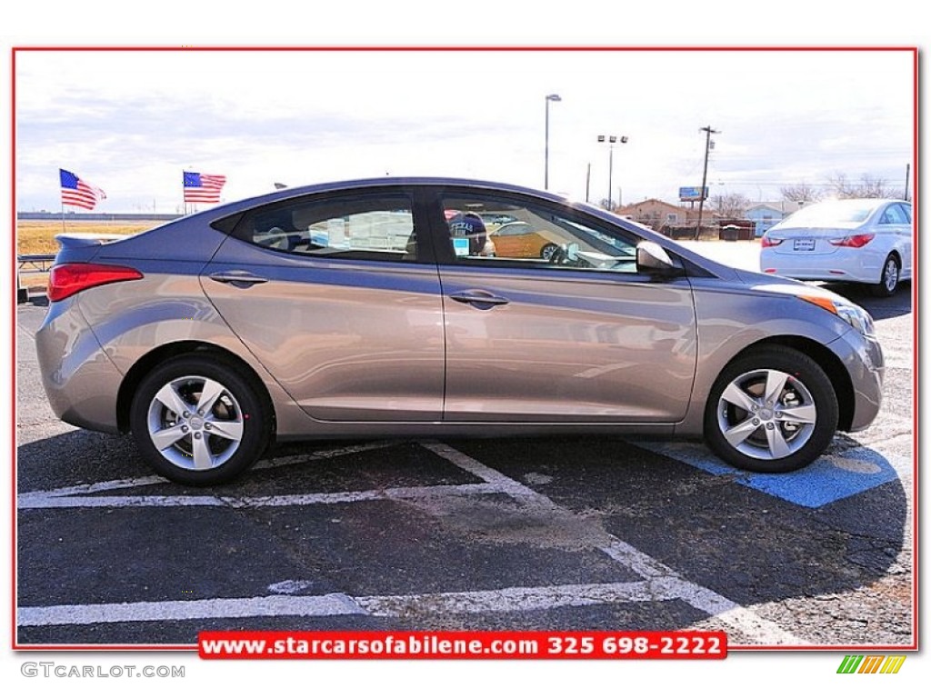 2013 Elantra GLS - Desert Bronze / Beige photo #7