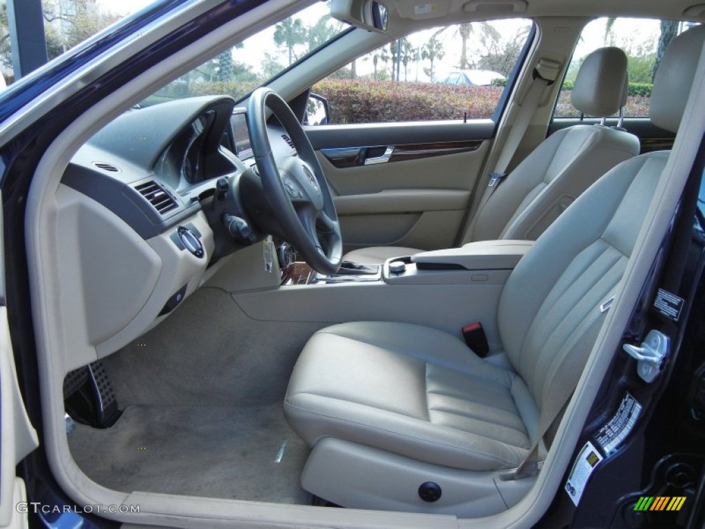 Almond/Mocha Interior 2010 Mercedes-Benz C 300 Sport Photo #77103974