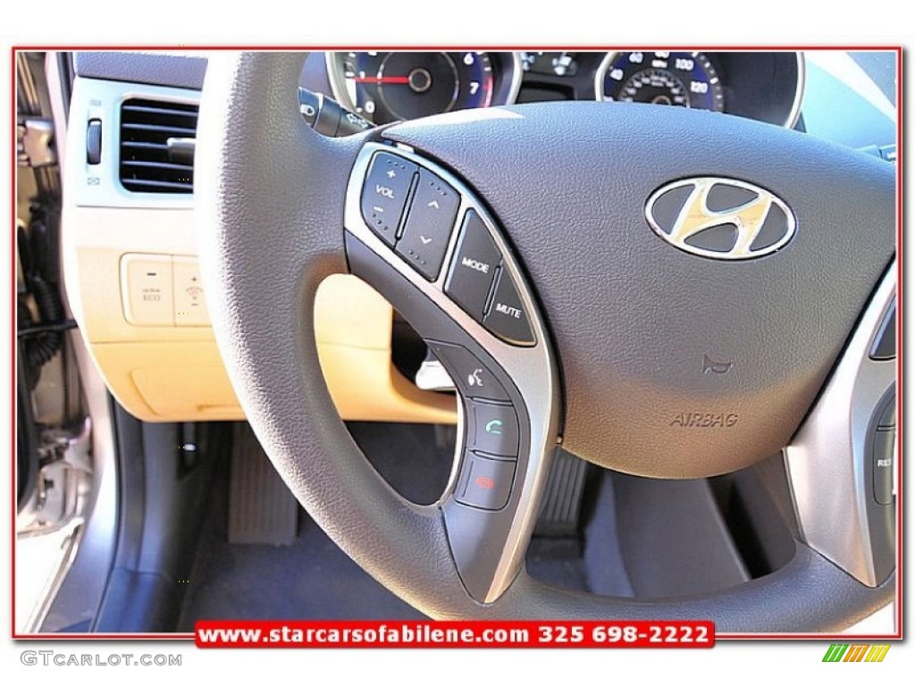 2013 Elantra GLS - Desert Bronze / Beige photo #16