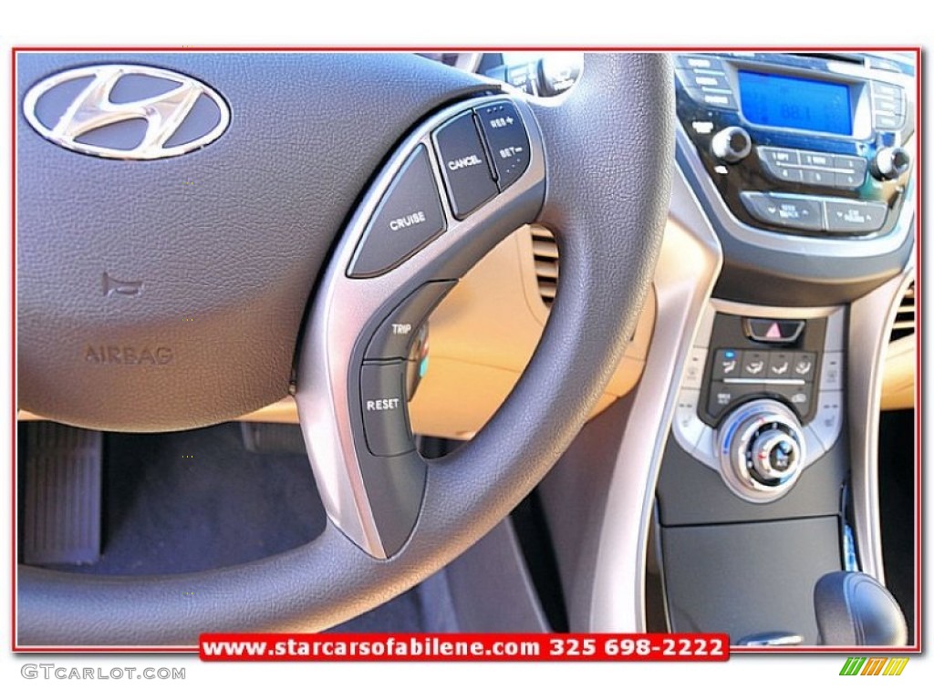 2013 Elantra GLS - Desert Bronze / Beige photo #17