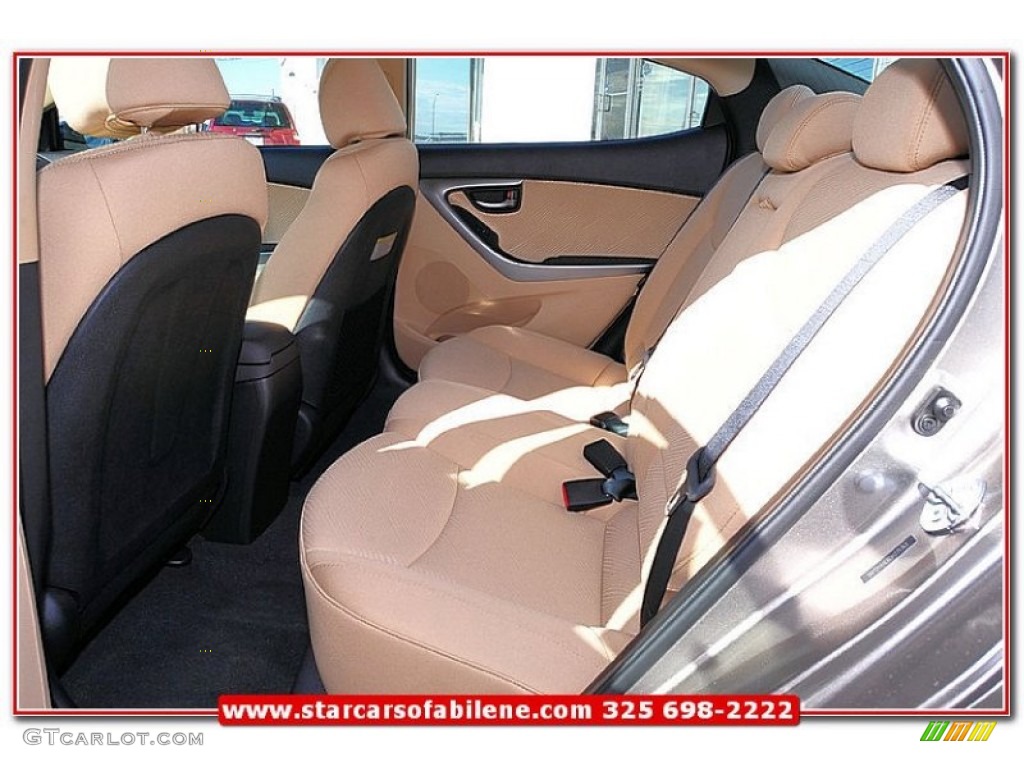 2013 Elantra GLS - Desert Bronze / Beige photo #21