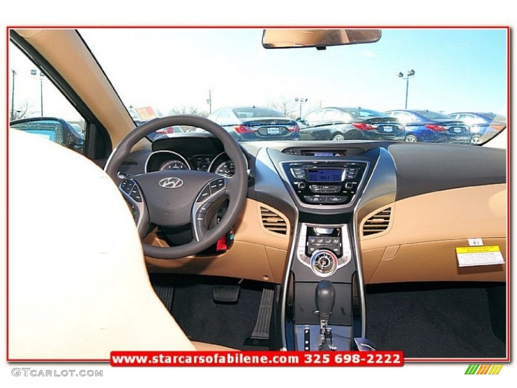 2013 Elantra GLS - Desert Bronze / Beige photo #22