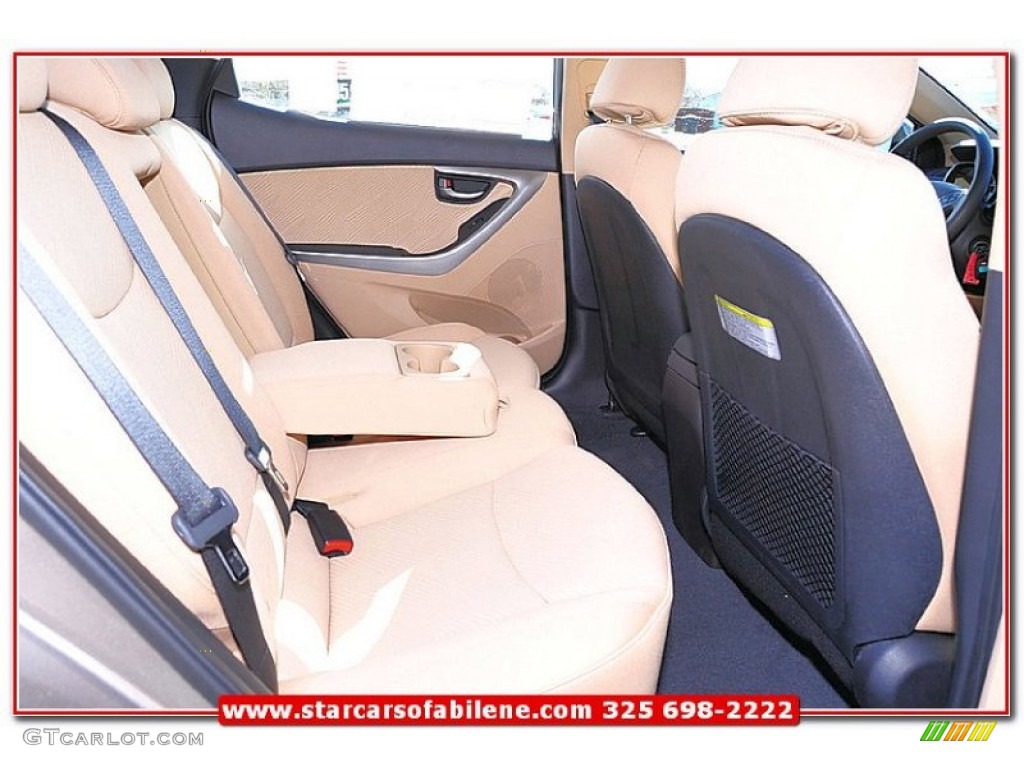2013 Elantra GLS - Desert Bronze / Beige photo #23