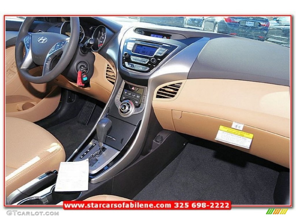 2013 Elantra GLS - Desert Bronze / Beige photo #26