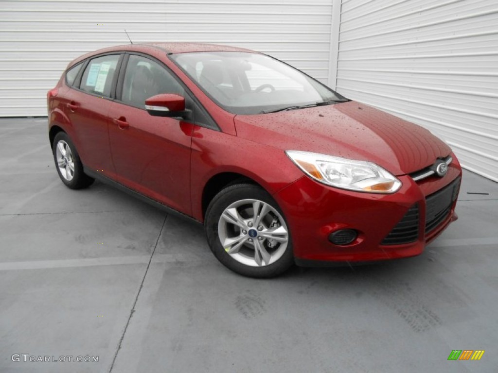 2013 Focus SE Hatchback - Ruby Red / Charcoal Black photo #1