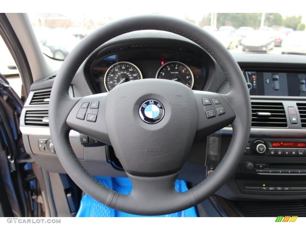 2013 BMW X5 xDrive 35i Cinnamon Brown Steering Wheel Photo #77104778