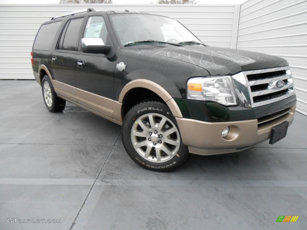 2013 Expedition EL King Ranch - Green Gem / King Ranch Charcoal Black/Chaparral Leather photo #1