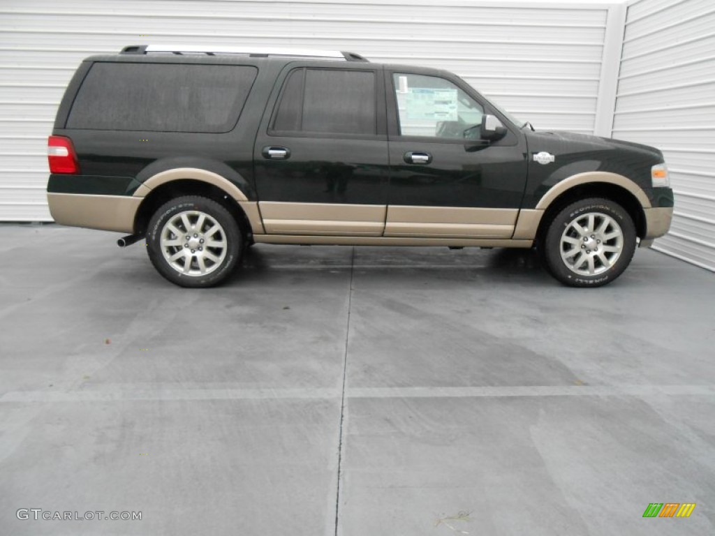 2013 Expedition EL King Ranch - Green Gem / King Ranch Charcoal Black/Chaparral Leather photo #2