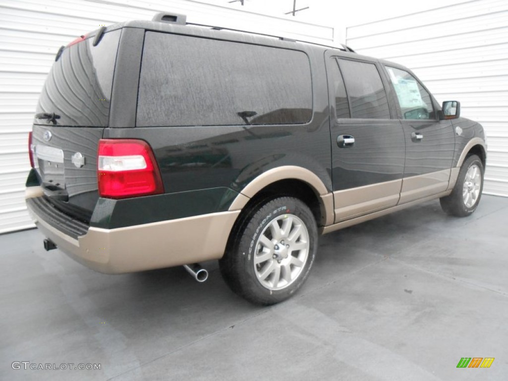 2013 Expedition EL King Ranch - Green Gem / King Ranch Charcoal Black/Chaparral Leather photo #3