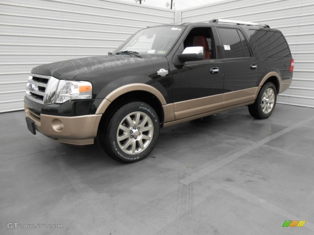 2013 Expedition EL King Ranch - Green Gem / King Ranch Charcoal Black/Chaparral Leather photo #8