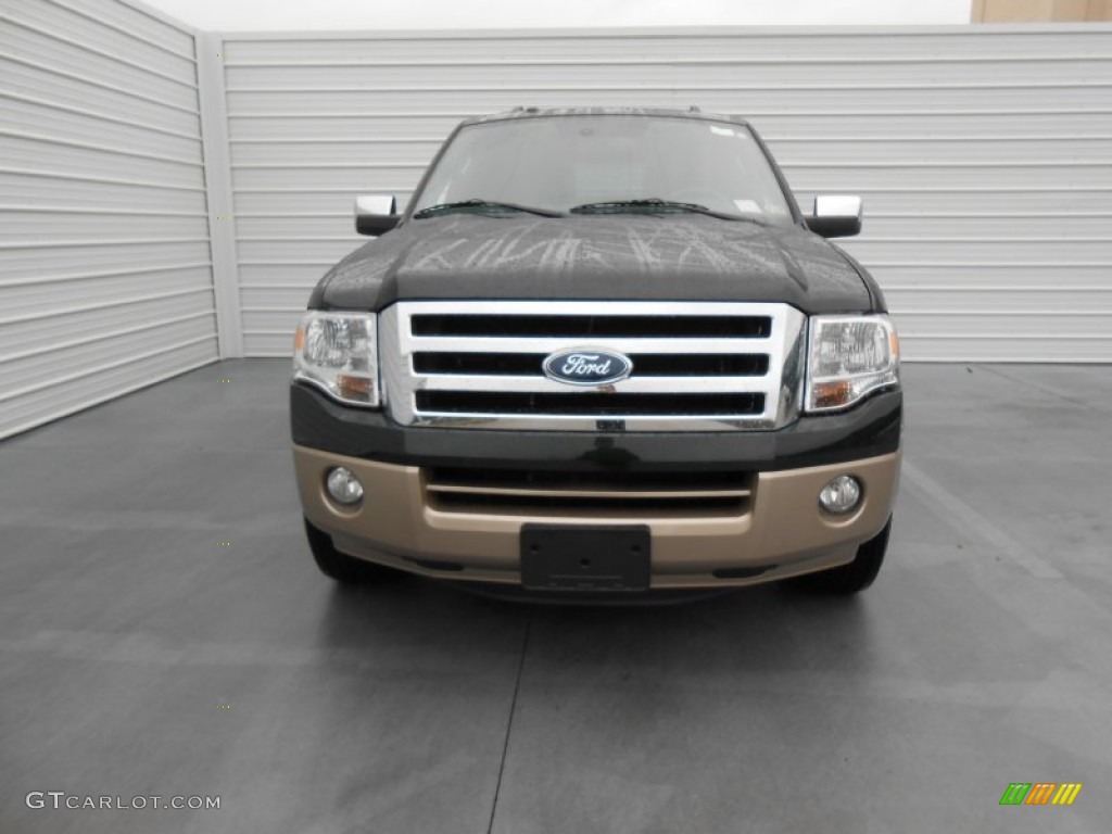 2013 Expedition EL King Ranch - Green Gem / King Ranch Charcoal Black/Chaparral Leather photo #9
