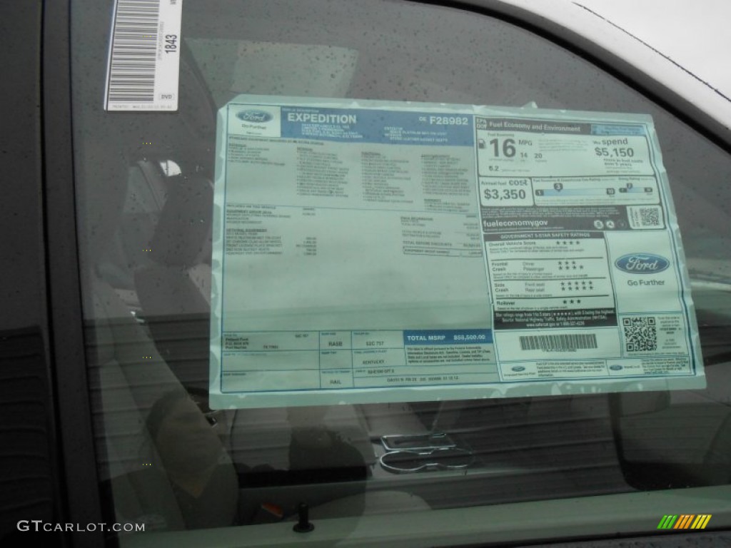 2013 Ford Expedition EL Limited Window Sticker Photos