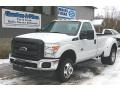 2011 Oxford White Ford F350 Super Duty XL Regular Cab 4x4 Dually  photo #1