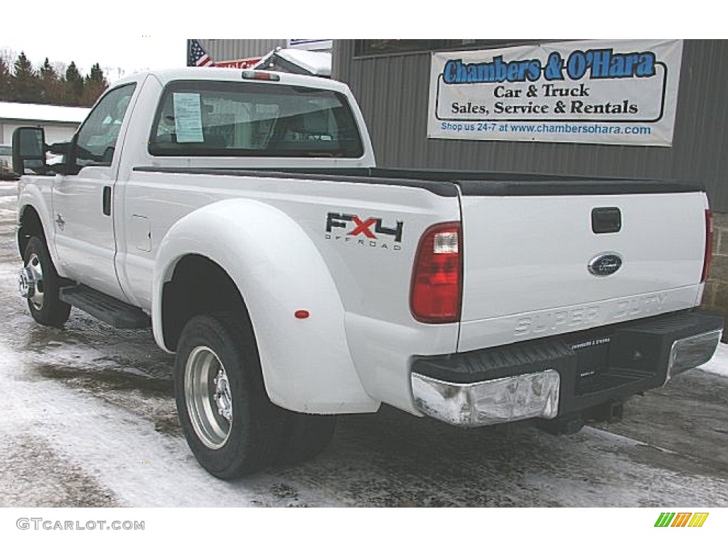 2011 F350 Super Duty XL Regular Cab 4x4 Dually - Oxford White / Steel photo #7