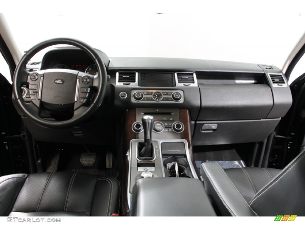 2010 Land Rover Range Rover Sport Supercharged Ebony/Lunar Stitching Dashboard Photo #77106295