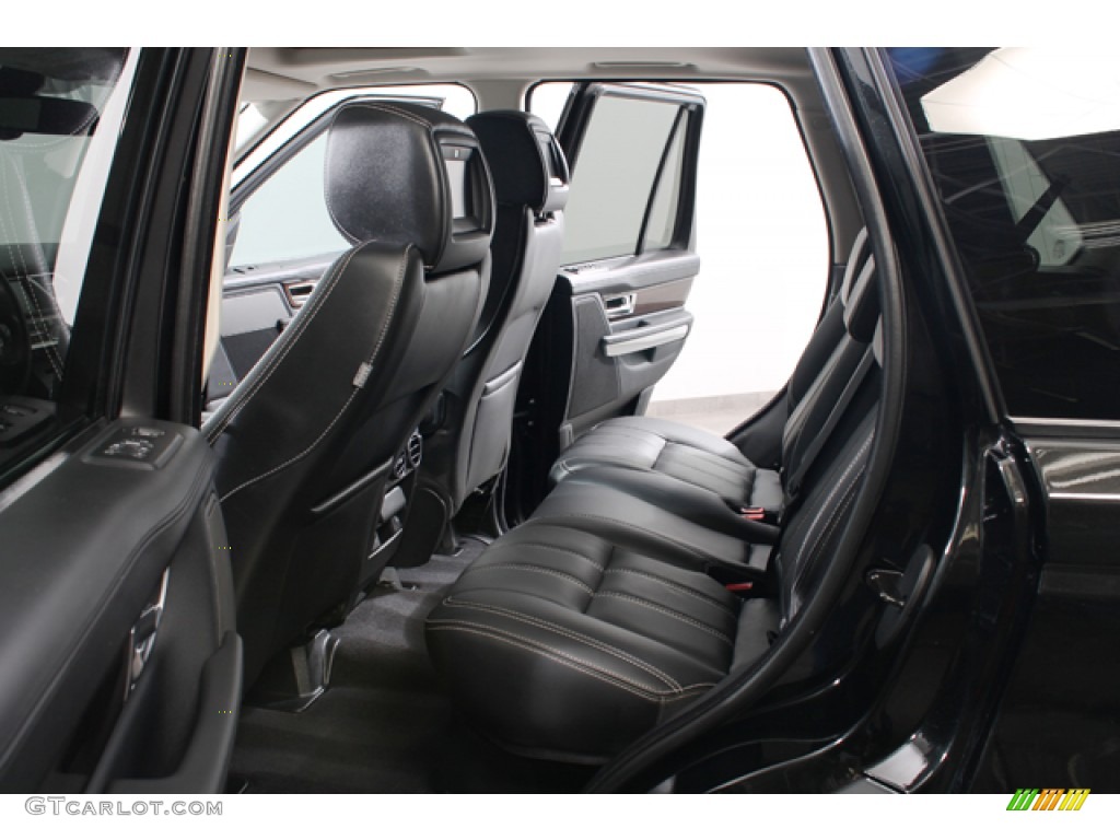 Ebony/Lunar Stitching Interior 2010 Land Rover Range Rover Sport Supercharged Photo #77106331