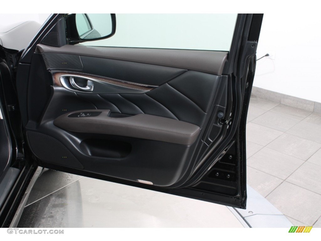 2011 Infiniti M 56x AWD Sedan Java Door Panel Photo #77106565