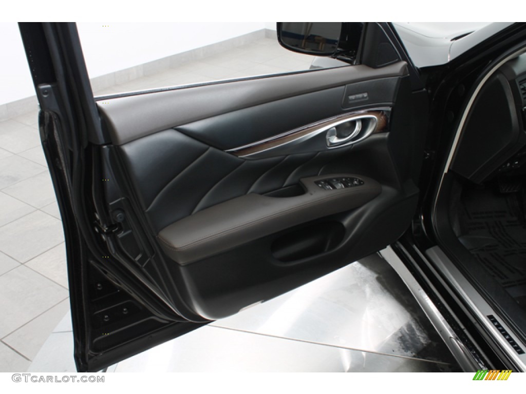 2011 Infiniti M 56x AWD Sedan Java Door Panel Photo #77106574