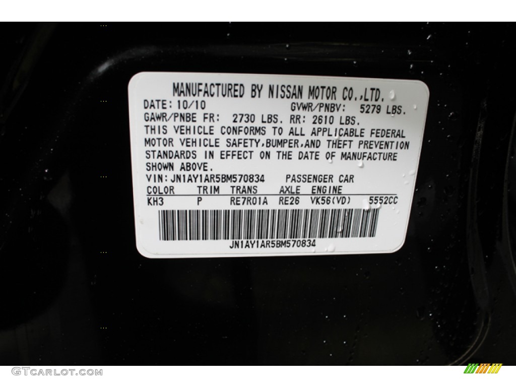 2011 M Color Code KH3 for Black Obsidian Photo #77106622