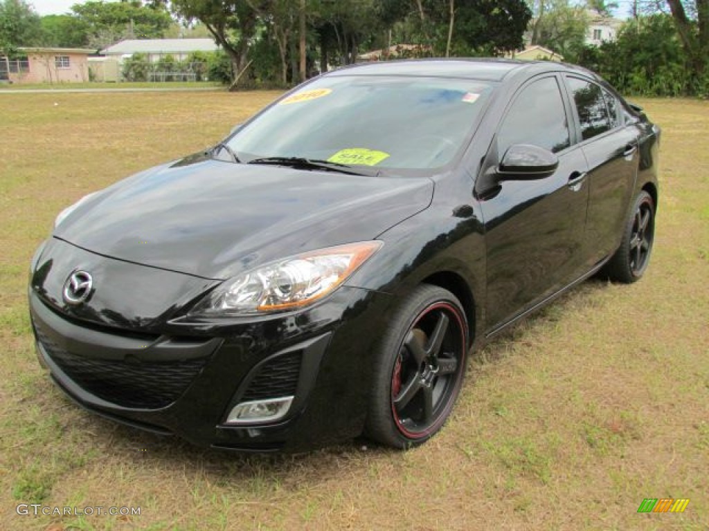 Black Mica 2010 Mazda MAZDA3 i Touring 4 Door Exterior Photo #77109350