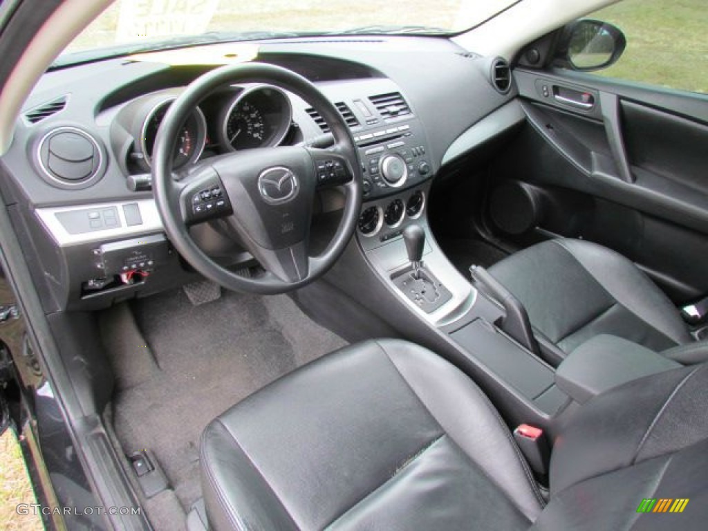 Black Interior 2010 Mazda MAZDA3 i Touring 4 Door Photo #77109458