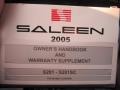 Books/Manuals of 2005 Mustang Saleen S281 Coupe