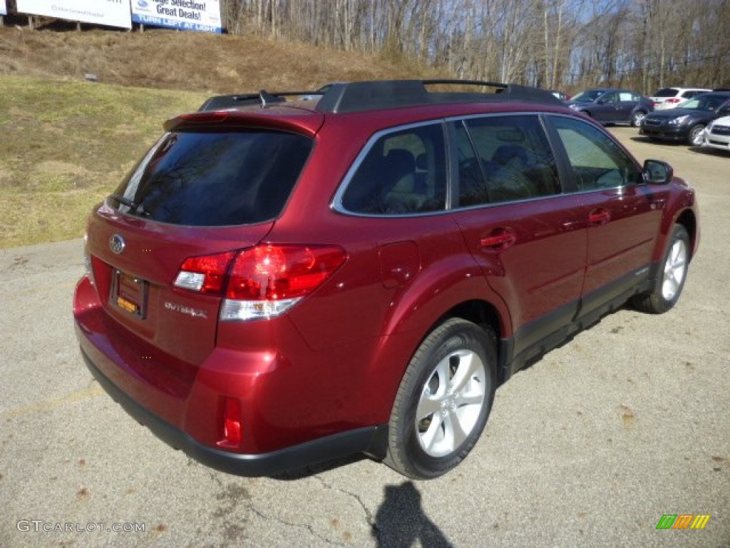 2013 Outback 2.5i Limited - Venetian Red Pearl / Warm Ivory Leather photo #7