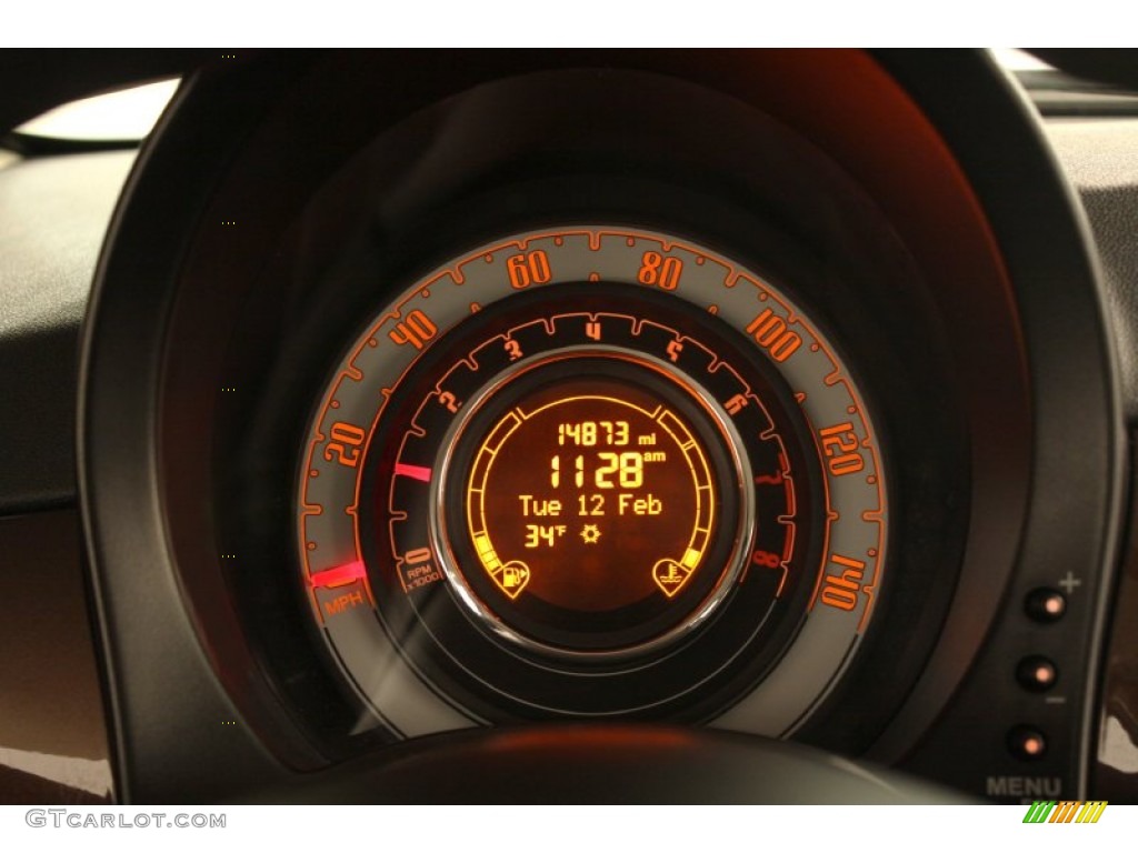 2012 Fiat 500 Pop Gauges Photo #77110895