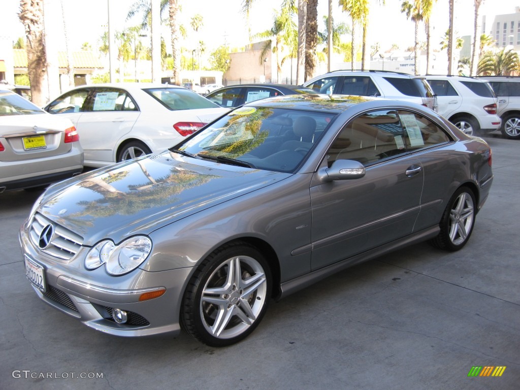 Palladium Silver Metallic 2009 Mercedes-Benz CLK 350 Grand Edition Coupe Exterior Photo #77110912