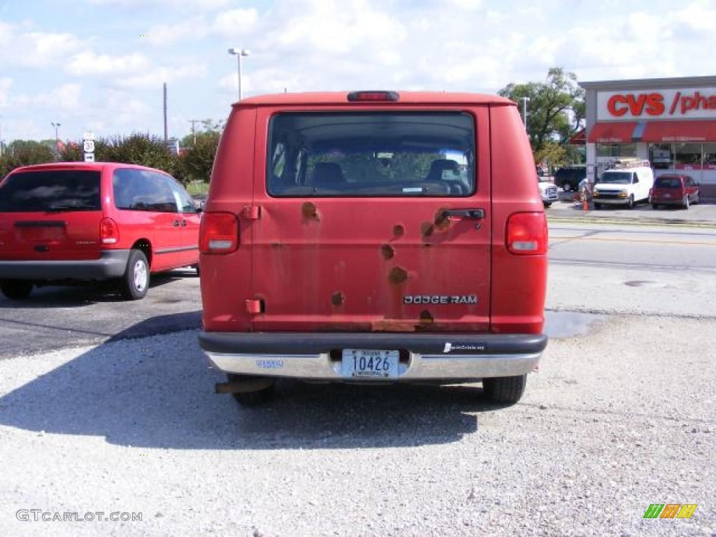 1994 Ram Van B250 Passenger Wagon - Colorado Red / Gray photo #5