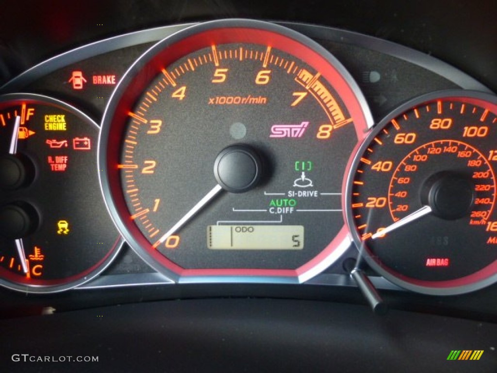 2013 Subaru Impreza WRX STi 4 Door Gauges Photo #77112401