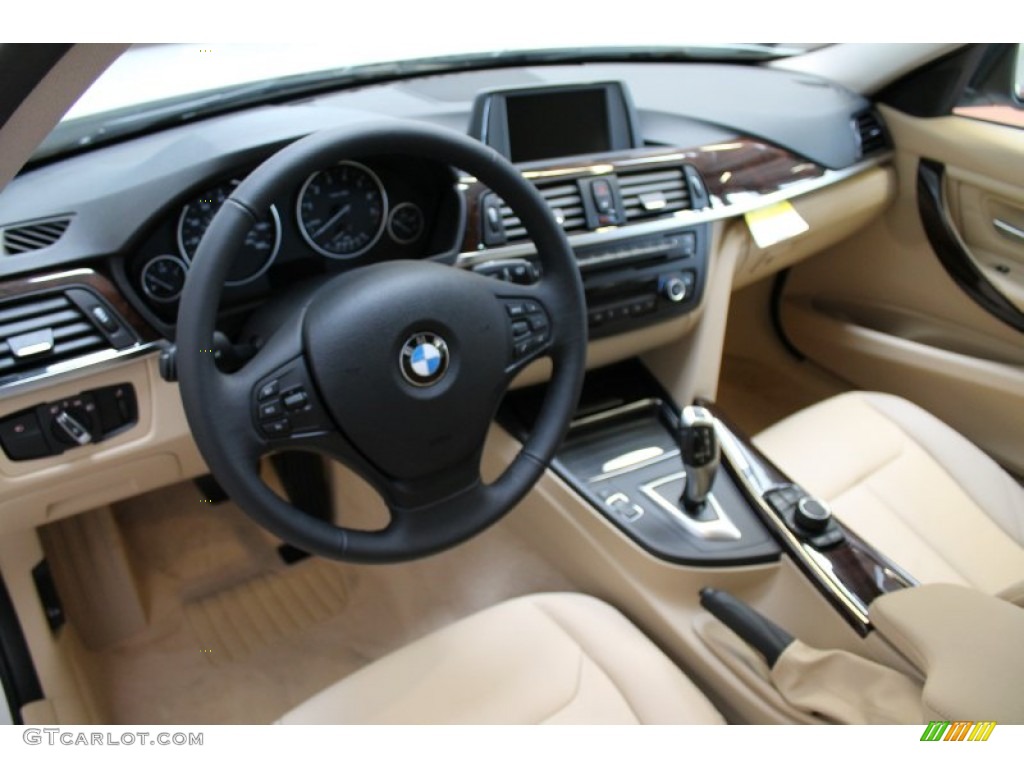 2013 3 Series 328i xDrive Sedan - Alpine White / Venetian Beige photo #8