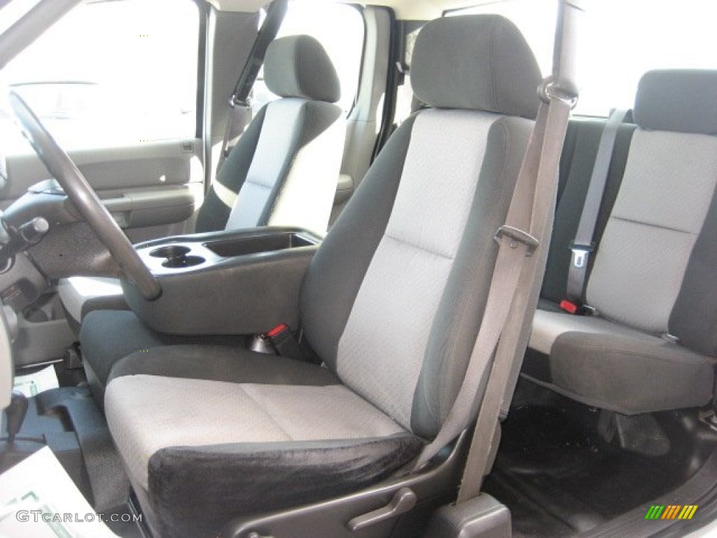 Dark Titanium Interior 2009 Chevrolet Silverado 3500HD Work Truck Extended Cab 4x4 Photo #77113542