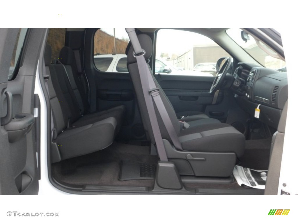 2013 Sierra 1500 SLE Extended Cab 4x4 - Summit White / Ebony photo #16