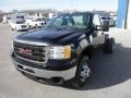 Onyx Black - Sierra 3500HD Regular Cab 4x4 Chassis Photo No. 3