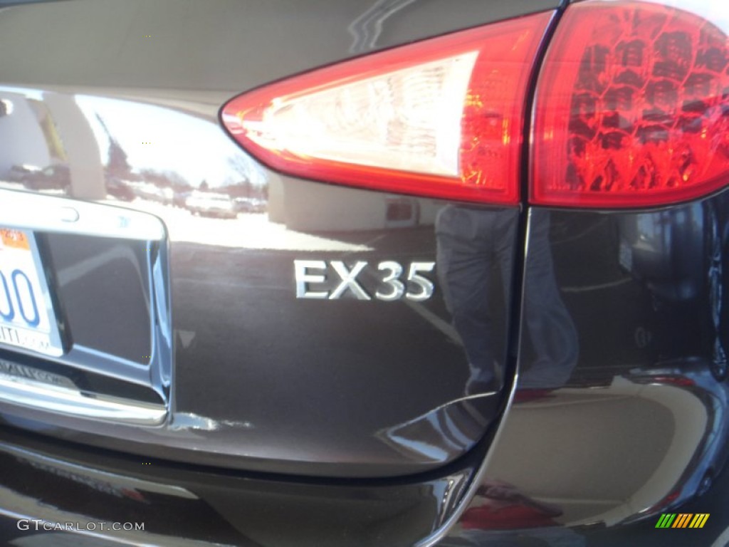 2008 EX 35 Journey AWD - Dark Currant Red / Wheat photo #24