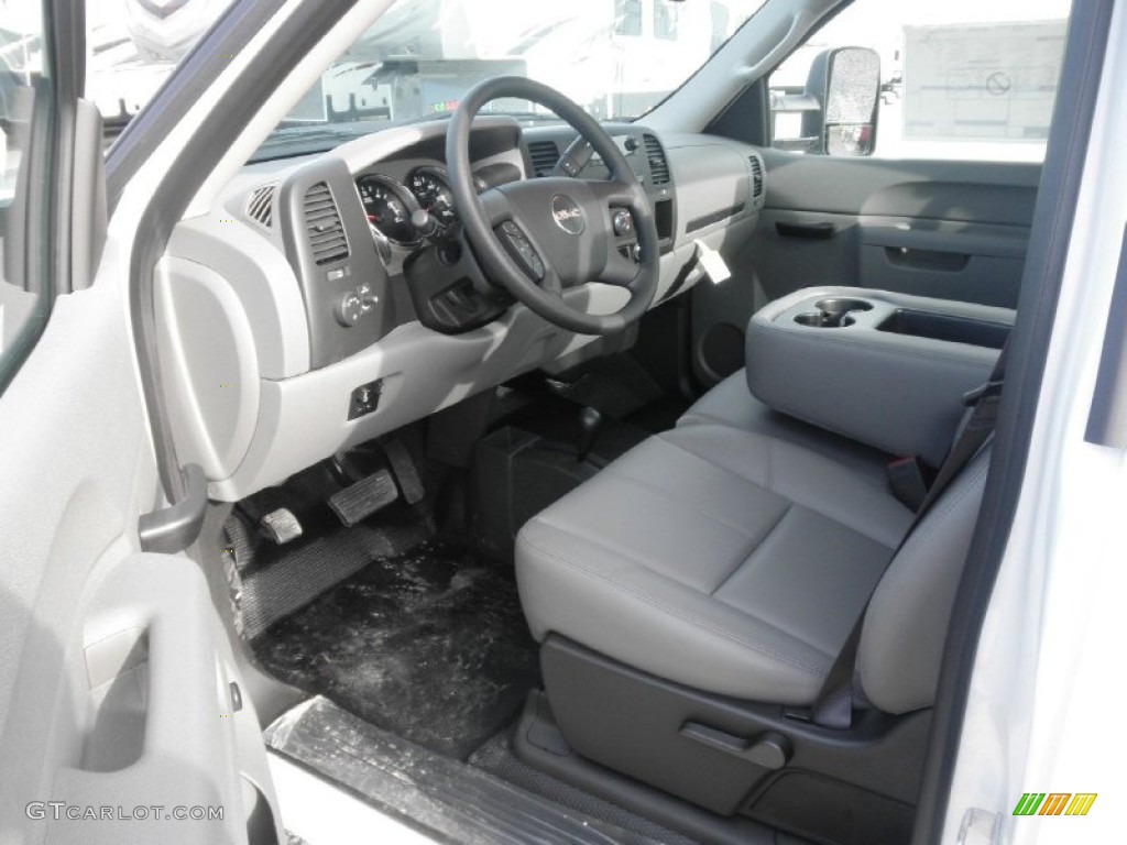 Dark Titanium Interior 2013 GMC Sierra 2500HD Regular Cab 4x4 Chassis Photo #77114900