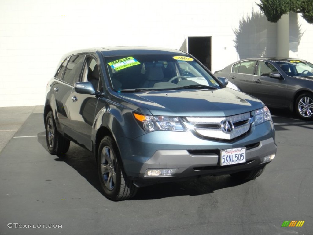 2007 MDX Sport - Steel Blue Metallic / Taupe photo #3