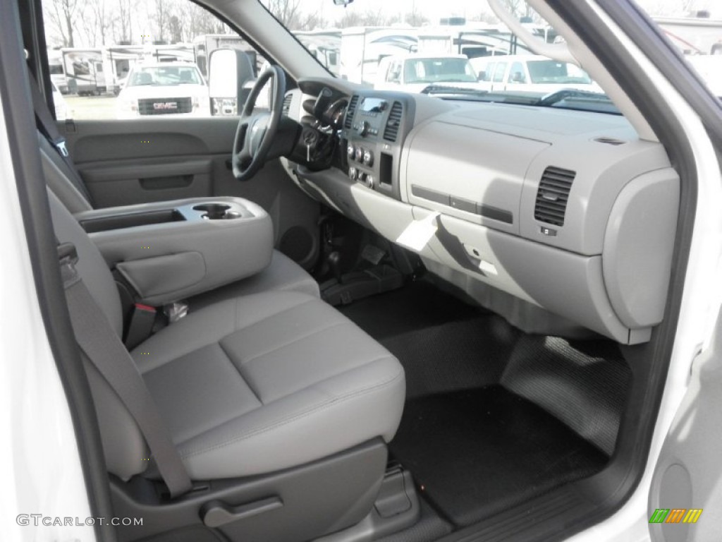 Dark Titanium Interior 2013 GMC Sierra 2500HD Regular Cab 4x4 Chassis Photo #77115051