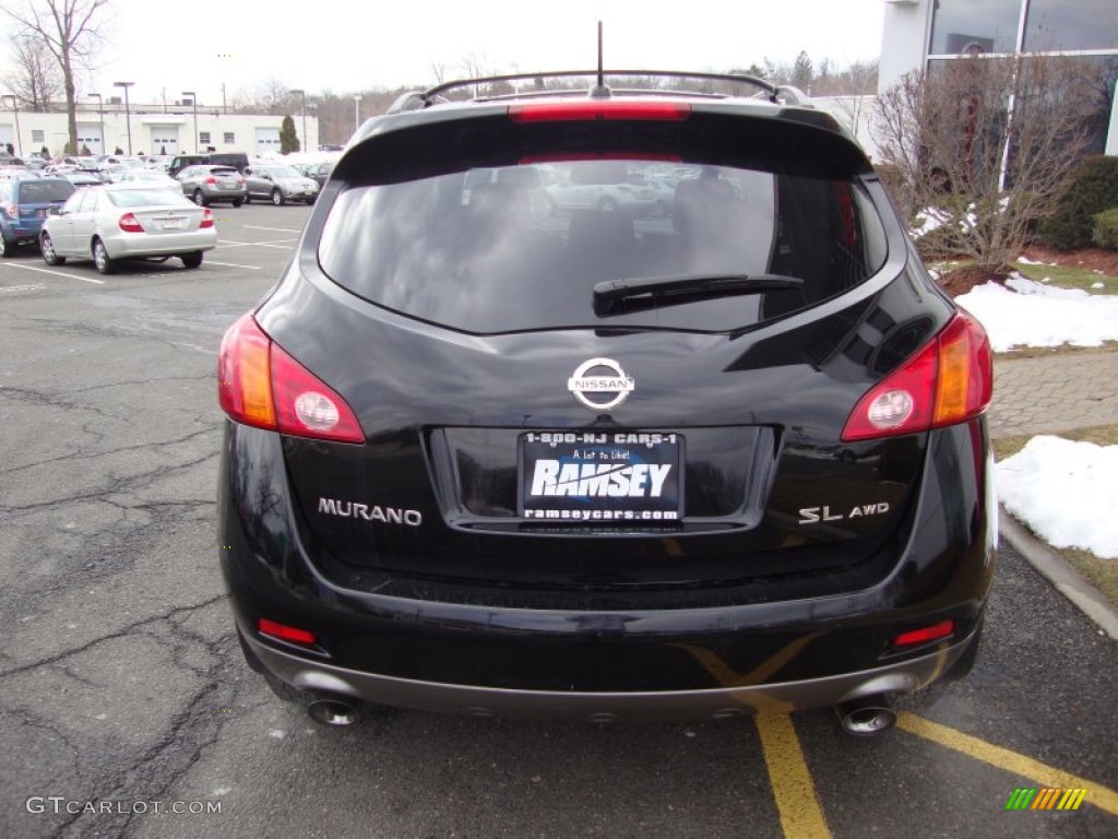 2010 Murano SL AWD - Super Black / Black photo #4